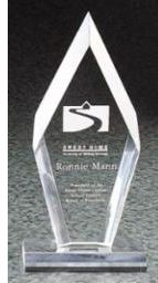 Clear Arrowhead Award — 5 × 10¾ inches