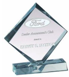Jade Lucite Award — 7 × 6 inches