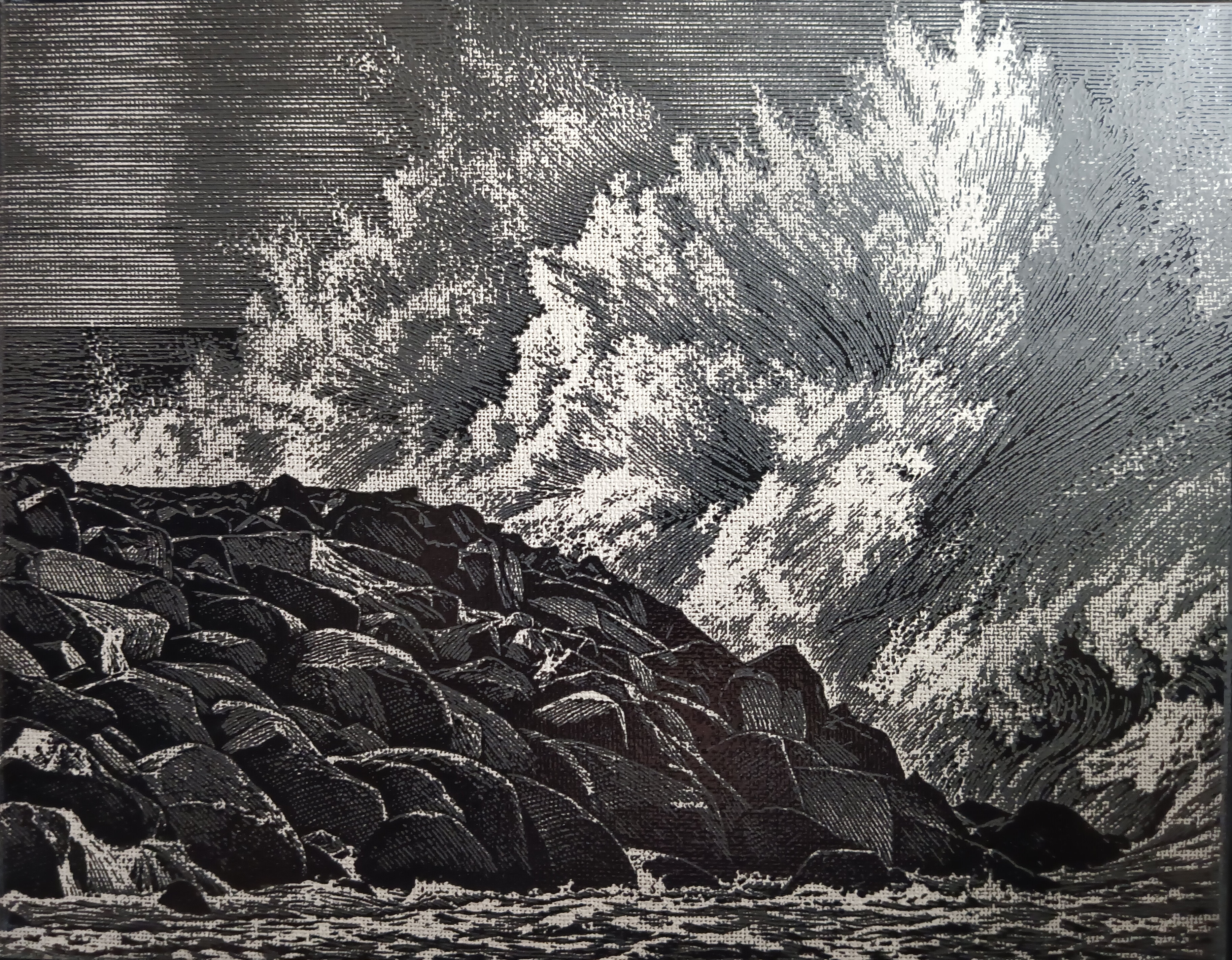 Breakwater Thunder from Brent Weldon’s laser canvas collection